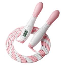 Frisado plástico segmentado pular corda com contador, macio frisado pular corda, comprimento ajustável para crianças e adultos - Image 3