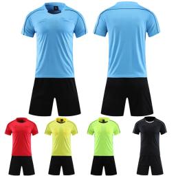 Kit Árbitro de Futebol para Homens, Uniformes Árbitro, Jersey e Shorts Personalizados, Judge Sportswear, Tailândia Roupas - Image 1