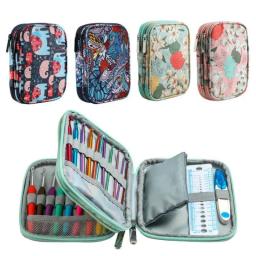 Agulhas de tricô para Crochet, Organizador, Saco De Armazenamento, Bolsa De Viagem, Ganchos, Kit De Acessórios De Costura, Circular - Image 1