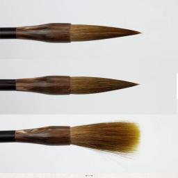 Castanho Weasel Lã Cabelo Caligrafia Brush Pen Set, Arte Chinesa e Japonesa, Material Escolar e de Escritório, 1Pc - Image 2