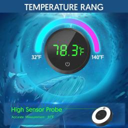 Termômetro eletrônico do aquário, Display de temperatura LCD, baterias alimentadas para répteis, terrários, viveiros - Image 2