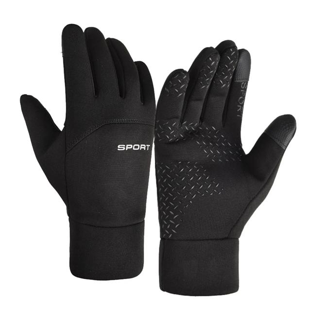 Luvas Masculinas Impermeáveis para Esportes ao Ar Livre - À Prova de Vento e Compatíveis com Touch Screen para Escalada no Inverno