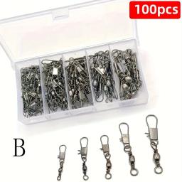Pesca conectores e pequenos acessórios, 100 peças - Image 4