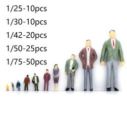 Pessoas Figuras Modelo de Construção, Personagem DIY, Cor Misturada, ABS, Passageiros, Novo, 1:75, 1: 43, 1:30, 1:25, 10 Pcs, 20 Pcs, 25 Pcs, 50Pcs - Image 5