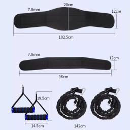 Kit Multi Esportes De Treinamento De Resistência, Bandas De Resistência Conjunto Para Basquete, Treinamento De Força, Ginásio Em Casa, Cintura De Poder Solo ou Parceiro - Image 6