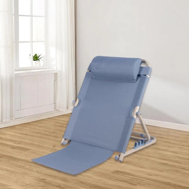 Cama Portátil com Encosto Ajustável e Apoio para as Costas, Ideal para Descanso e Lazer