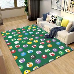 Tapete estampado de bola de bilhar para sala de jogos, divertido e brincalhão, inspirado na mesa de bilhar, tapete para sala de jogos, pobreble - Image 5