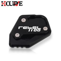 Motocicleta cnc kickstand pé suporte lateral extensão almofada suporte ampliar placa para rebel cmx1100 cm1100 cmx 1100 2020-2022 - Image 3