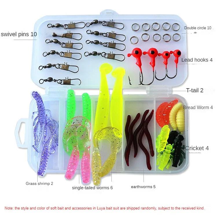 Telescópica Mini Pesca Varas Combo Set, Hastes Dobráveis Carretéis, Iscas, Ganchos, Bolsa, Kit de Pesca Portátil para Crianças e Adultos, 31cm - Image 1