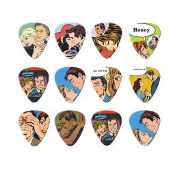 Acoustic Cartoon Guitar Paddles, Escolhas de guitarra acústica, Acessórios para Instrumentos Musicais, 0.46mm, 0.71mm, 1.0mm, Novo, 10pcs - Image 4