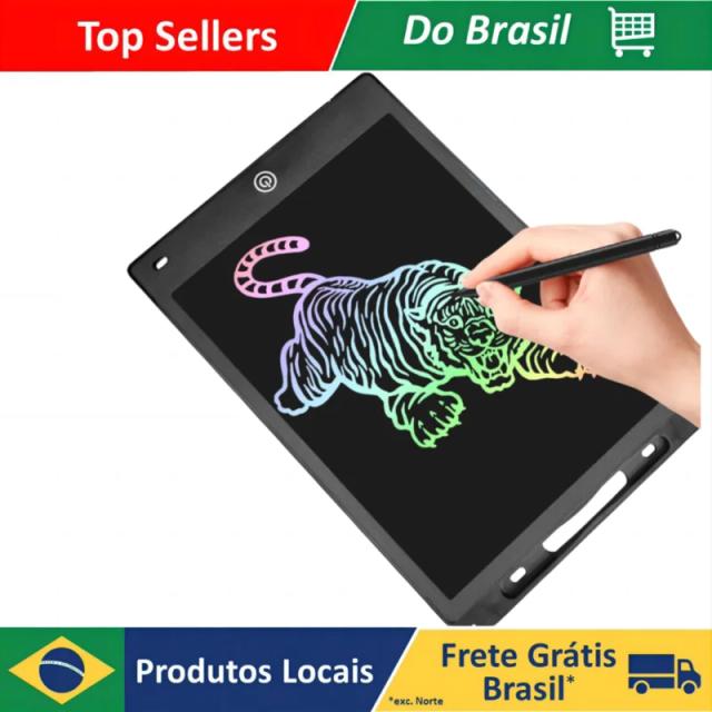 Lousa Mágica LCD Infantil 8.5 Polegadas para Escrever e Desenhar com Cores Diversas