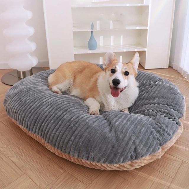 Cama Acolchoada Confortável para Cães Pequenos com Colchão Macio e Tapete Removível