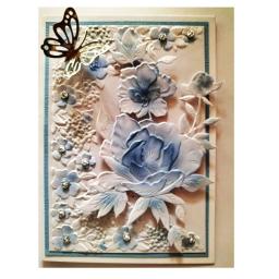 Rose Flores Embossing Pasta, Ferramentas Scrapbooking, morre Materiais, Artesanato DIY Suprimentos, Decoração Álbum de Fotos, Cartão De Fundo, Makin 3D - Image 1