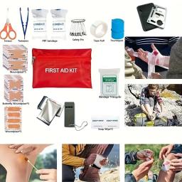 Kit de Sobrevivência e Primeiros Socorros, 57-em-1, Equipamento de Emergência Completo, Fire Starter para Camping, Pesca, SOS e Sobrevivência - Image 3