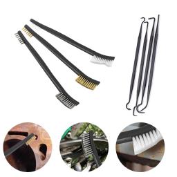 3Pcs Pistola Rifle Limpeza Picaretas Escovas Kit Universal Gun Cleaner Set Double-ended Latão Aço Nylon Caça Gun Limpeza - Image 1