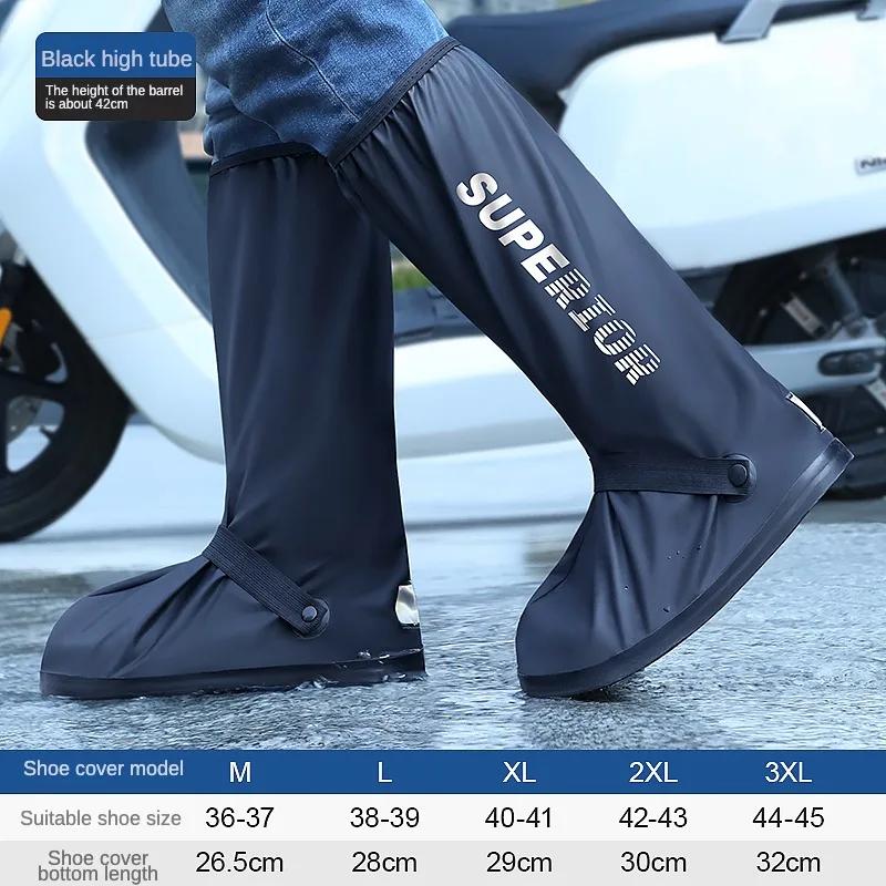 Impermeável ciclismo sapato cobre, tubo alto, ao ar livre, chuva, antiderrapante, motocicleta serviço de bolso, caminhadas sapatos, pesca, vadear, jogar água - Image 1