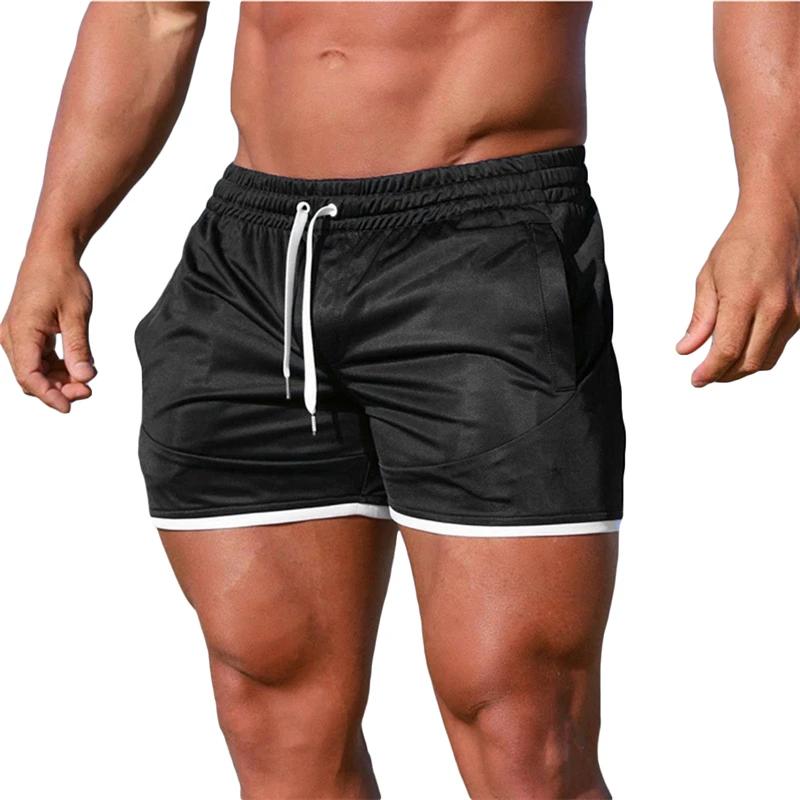 Calções de treino masculino, Roupa de Fitness masculina, Corrida, Musculação, Ginásio, Desporto, Casual, Corrida - Image 1