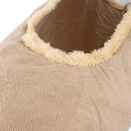 Túnel de pelúcia dobrável para pet, canal dobrável, brinquedo educativo, brinquedos interativos, suprimentos para cachorros, camurça, quente, inverno - Image 3