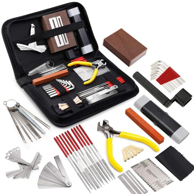Kit de Ferramentas Miwayer 45/72PCS para Setup e Manutenção de Guitarras com Acessórios Inclusos