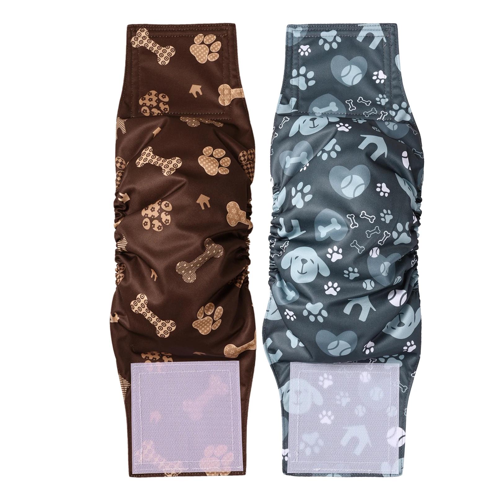 Fralda para cães reutilizável impermeável lavável, envoltório masculino da banda da barriga, shorts para cães grandes, calças fisiológicas femininas, cachorro - Image 1