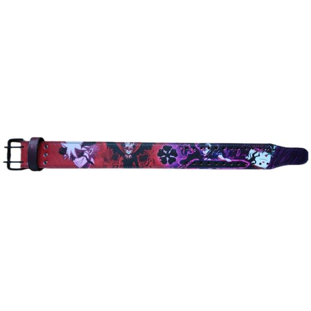 Cinto de Levantamento de Peso de Couro para Homens e Mulheres Double Prong - Estilo Anime para Halterofilismo e Fitness Pesado, Ideal para Agachamento e Deadlift, 9mm