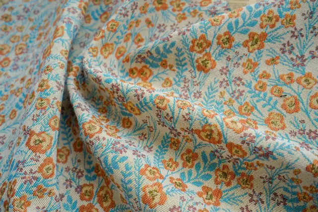 Vestido Feminino de Inverno em Tecido Jacquard com Pintura a Óleo e Textura de Fio Tingido para DIY - 50cm x 150cm