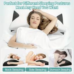 Borboleta-como memória espuma travesseiro, rebote lento, memória espuma, cervical, ortopédico, cama de massagem - Image 2