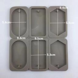 Retângulo redondo em forma de molde de silicone molde de gelo aromaterapia cera gesso modelo presente ferramenta ambientalmente amigável - Image 2