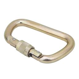 Em forma de D Aço Mosquetão Clip, Pendurado Buckle, Escalada ao ar livre, Acessório de Segurança, 40Cr, 45KN - Image 5