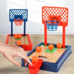 Mini mesa de trabalho jogo tabuleiro basquete hoop dedo máquina tiro festa tabela interativo esporte 2 jogadores jogos bola brinquedos para crianças - Image 1