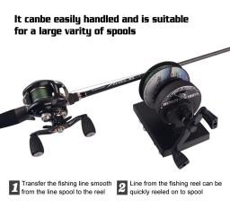 Enrolador de linha de pesca, spooler ajustável, portátil, braçadeira de mesa, máquina de carretel de pesca, enrolamento de fio, equipamento reclaimer - Image 6