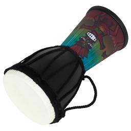 Africano profissional percussão música tambor para crianças, tambor de PVC portátil, câmara colorida, Djembe, tambor de mão, 4 Polegada - Image 5