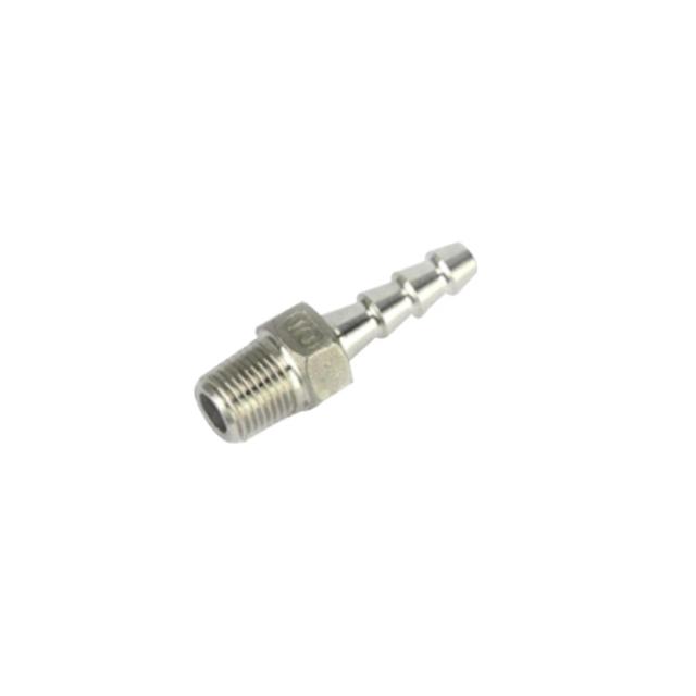 Conector de Aço Inoxidável 4 Polegadas BSP Macho x 8mm para Mangueira - Ideal para Cervejas Artesanais e Fabricação Caseira