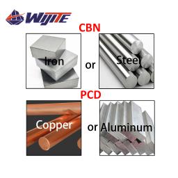 A ferramenta CNC PCD TPGH 080202 090202 110302 é usada para alumínio, cobre e fibra de carbono, processamento de aço rígido com ferramentas CBN - Image 5