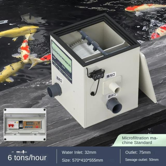 Sistema Aquário com Circulação de Água e Retrolavagem Automática para Aquicultura e Lagoas de Peixes
