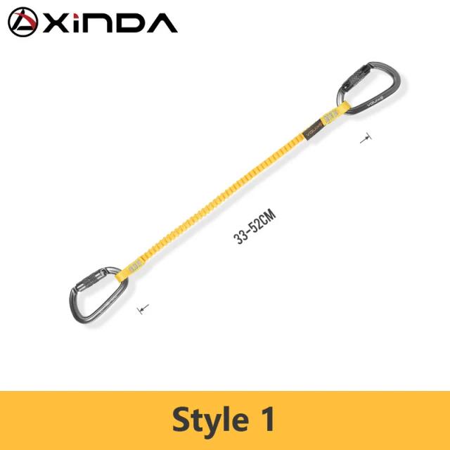 Escalada Segura: Corda Elástica Anti-Queda com Fivela Retrátil para Alta Altitude e Uso em Estilingues