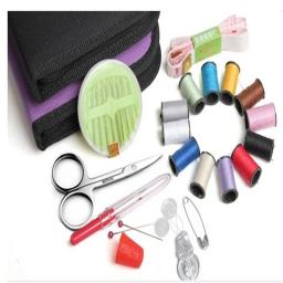 Portátil Mini Costura Box Set, Kit De Costura, Sacos De Armazenamento, Organizador De Diversos, Ferramentas Home, Acessórios De Costura, 14 Agulhas, Viagem - Image 6
