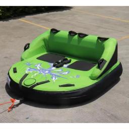 Tubo de jangada de água rebocável para 2 pessoas FDS para barco, tubo rebocável grande inflável para esportes aquáticos adultos, barco de jangada flutuante - Image 5