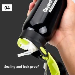 Garrafa de água de bicicleta de aço inoxidável, garrafa de bebida, palha térmica simples, esporte ao ar livre, chaleira quente, 500ml - Image 4