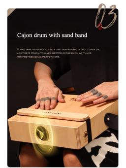 Tambor Hluru Cajon para trave, tambor de mão de madeira, tambor de Bango, tambor de caixa portátil, instrumento musical - Image 3