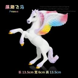 Modelo animal mitologia lenda deus cavalo tianma unicórnio dinossauro colorido elf cavalo pavão estatueta brinquedos das crianças decoração - Image 3