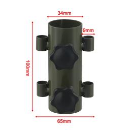 1pc novo toldo colorido pólo de fixação tubo suporte à terra à prova vento ajustável ao ar livre barraca acampamento acessórios peças - Image 1