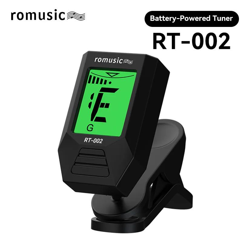 Romusic Digital Clip-on Tuner, afinador eletrônico para guitarra, baixo, cavaquinho, violino, bandolim, banjo, acústica Calibração - Image 1