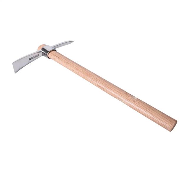 Picareta de Aço Inoxidável Portátil e Multiuso para Jardinagem, Capina e Escavação ao Ar Livre