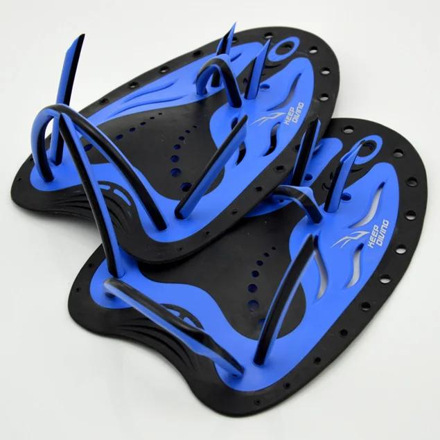 Treinamento Profissional de Natação: Pás, Luvas de Silicone Ajustáveis e Flippers para Homens, Mulheres e Crianças