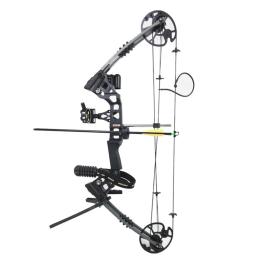 JUNXING-M120 Bow Composto, Riser De Liga De Alumínio Ajustável, High Bow para Caça ao Ar Livre com Arco, Tiro, 20-70Lbs, 30 Lbs, 29 in - Image 4