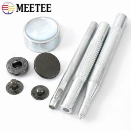 80 conjuntos de metal snap botões com kit ferramenta prendedor 10/12/15mm imprensa parafuso prisioneiro decoração fivela saco roupas couro artesanato costura acessórios - Image 6