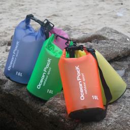 Saco seco impermeável, malote do bloco do armazenamento para nadar, trekking, rafting, canoagem, canoagem, rafting, sacos secos, trouxa, 2L, 5L, 10L, 15L, 20L - Image 1