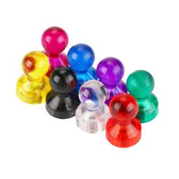 10 PCS Pequenos Alfinetes Magnéticos Ímãs Escritório 8 Cores Alfinetes Magnéticos Fortes - Image 2