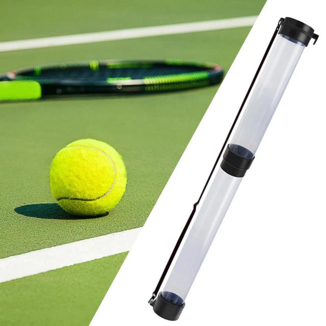 Tubo Superior Retrátil para Coleta de Bolas de Tênis e Pickleball com Alça Ajustável Removível